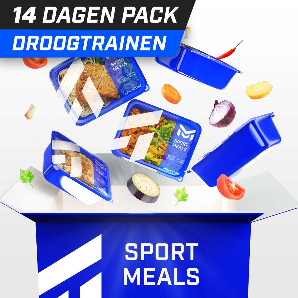 14 dagen droogtrainen met de high protein kant-en-klare sportmaaltijden van SportMeals.com