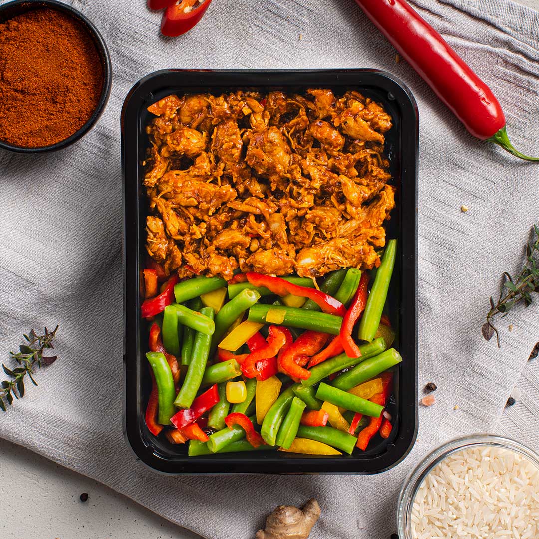 Pittige koolhydraat arme maaltijd kip piri piri om je stofwisseling een boost te geven - SportMeals for the win!