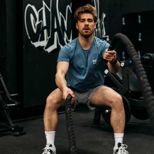 Ropes in the gym - droogtrainen