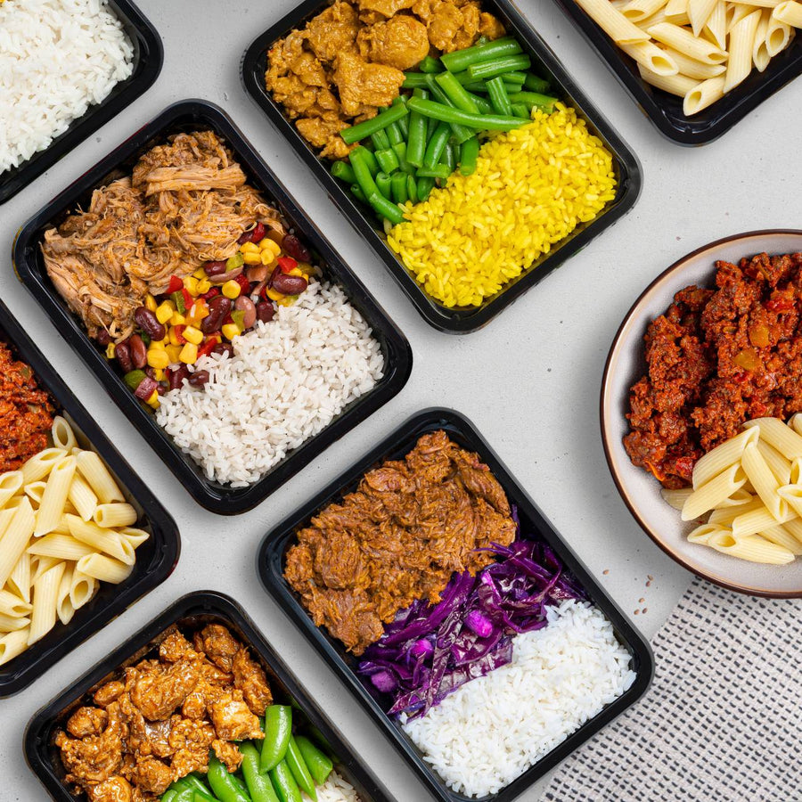 7 DAGEN MAALTIJDENPAKKET VOOR SPIERMASSSA OPBOUW, EIWITRIJKE SPORTMAALTIJDEN MET 50 GRAM PROTEINE