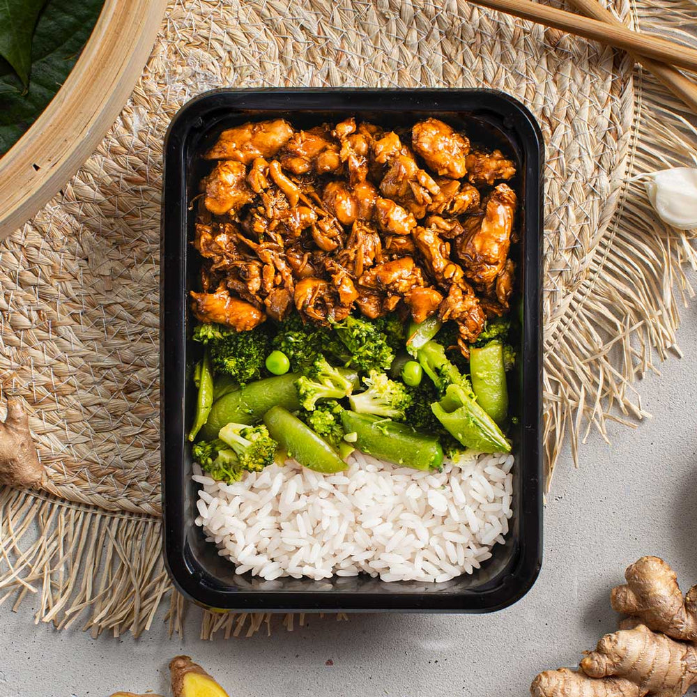 Smakelijke Kip Teriyaki high protein maaltijd voor spiermassa opbouw