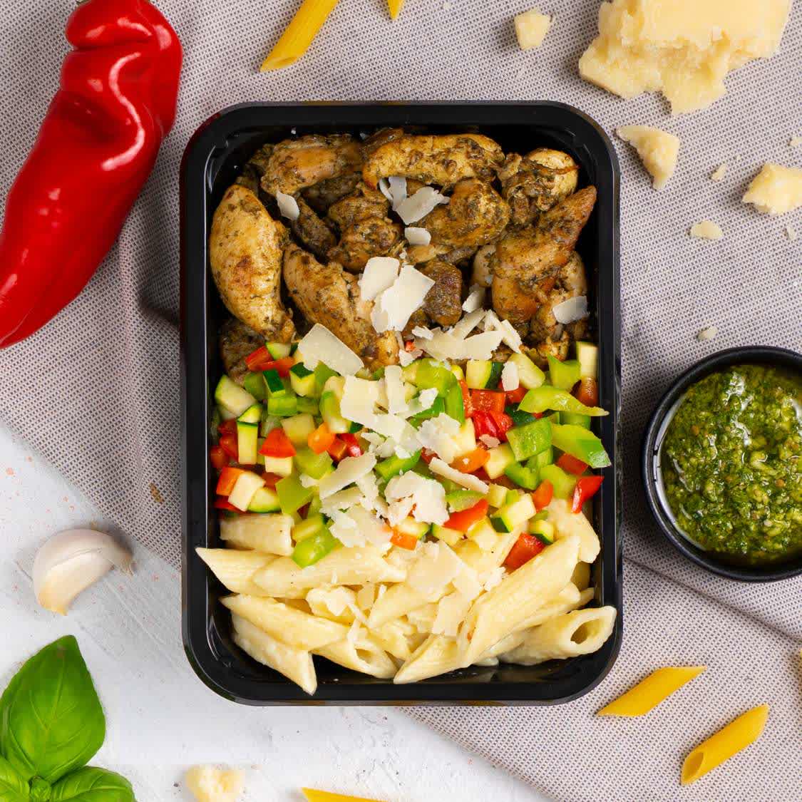 Pasta Kip Pesto