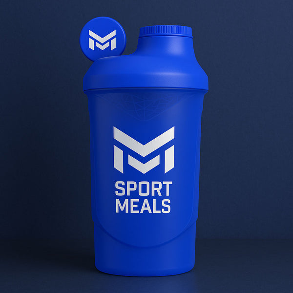 SportMeals Shakebeker Blauw met witte logo