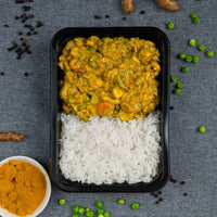 Kant-en-klare eiwitrijke meal prep sportmaaltijd indian curry voor droogtrainen