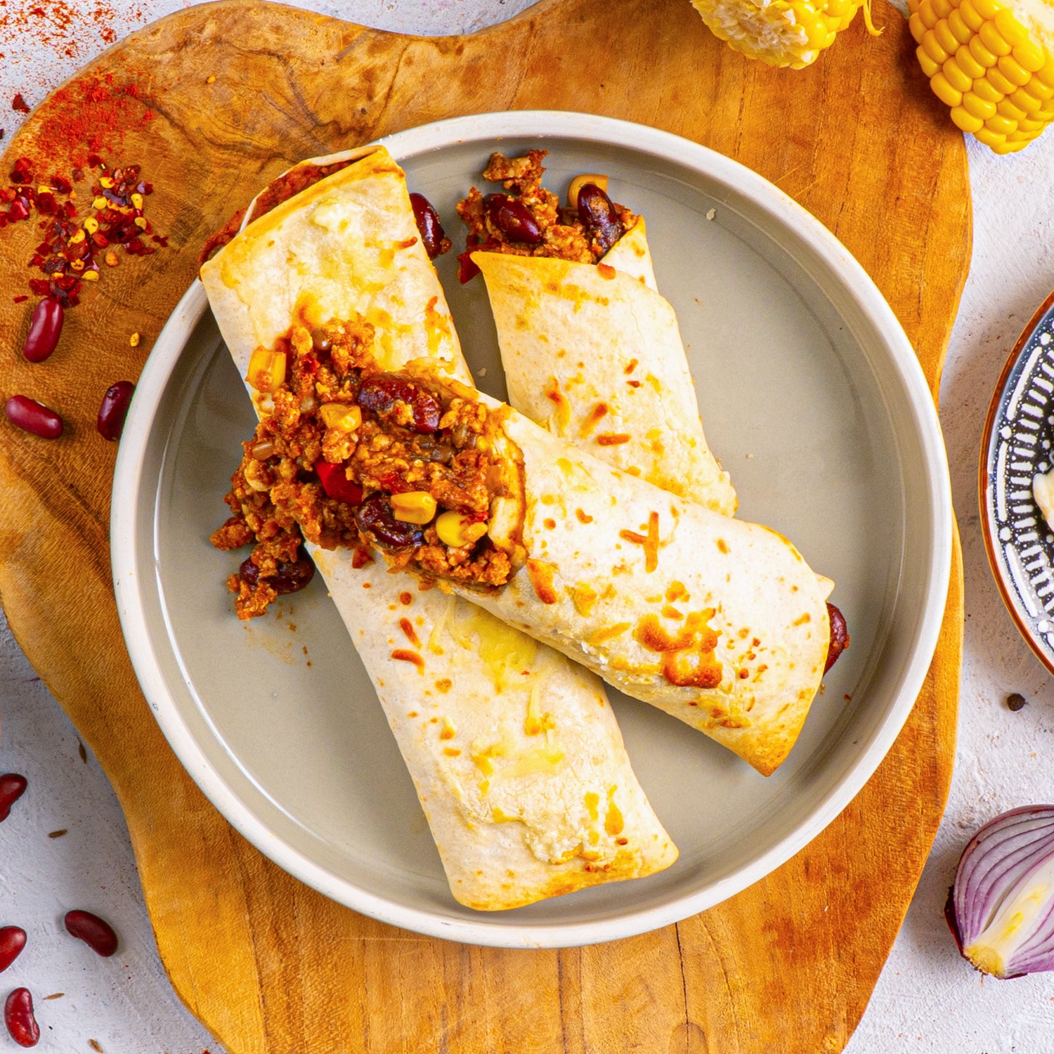 Kip Chipotle Wrap — op bord