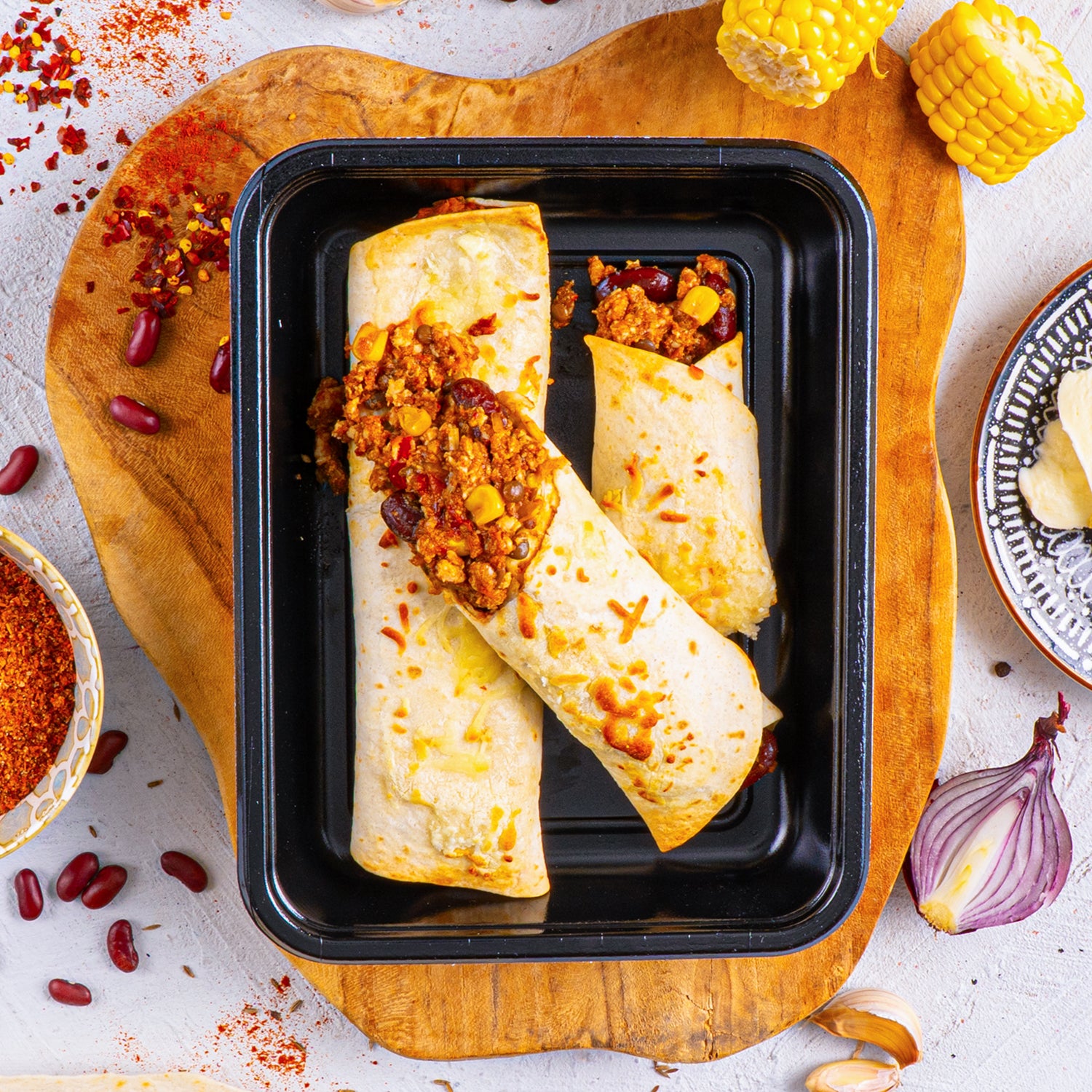 Kip Chipotle Wrap — in bakje (v2)