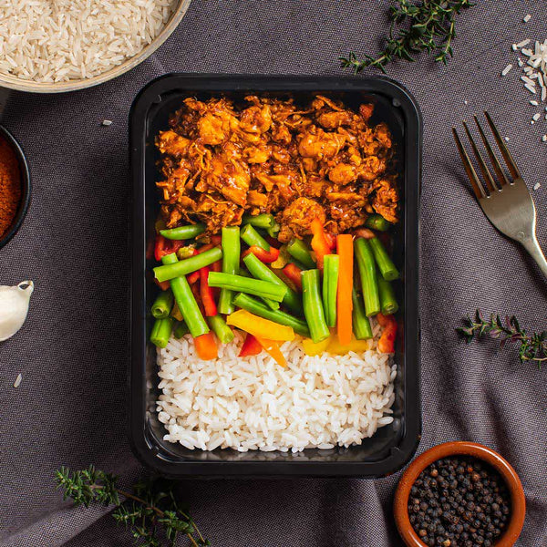 Herstellen na je workout doe je met de Kip Piri Piri van SportMeals, zorgenloos genieten van eiwitijke- en gebalanceerde maaltijden 