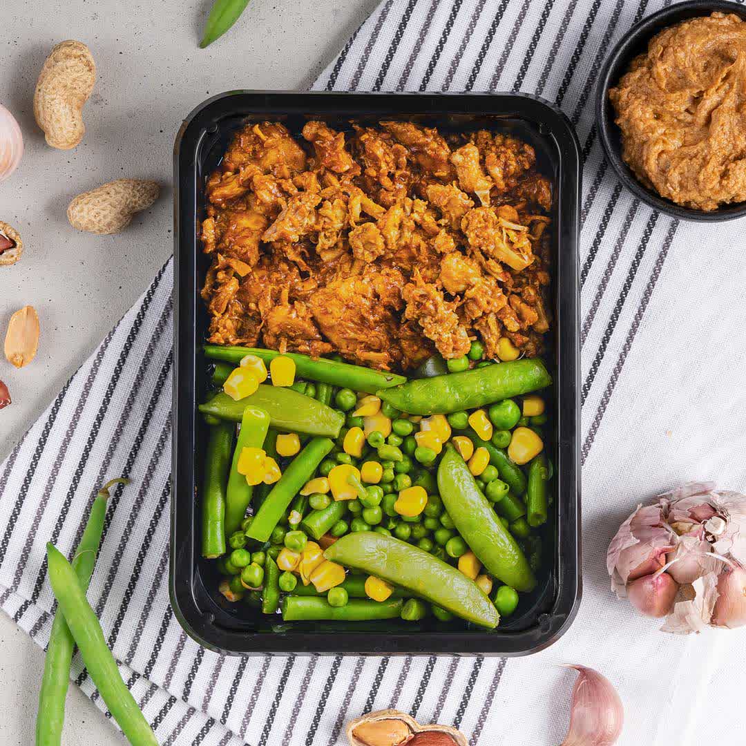 Genieten van Kip Sate tijdens het afvallen? Kan gewoon met SportMeals - koolhydraat arm & eiwitrijk - mealprep maaltijden bij SportMeals