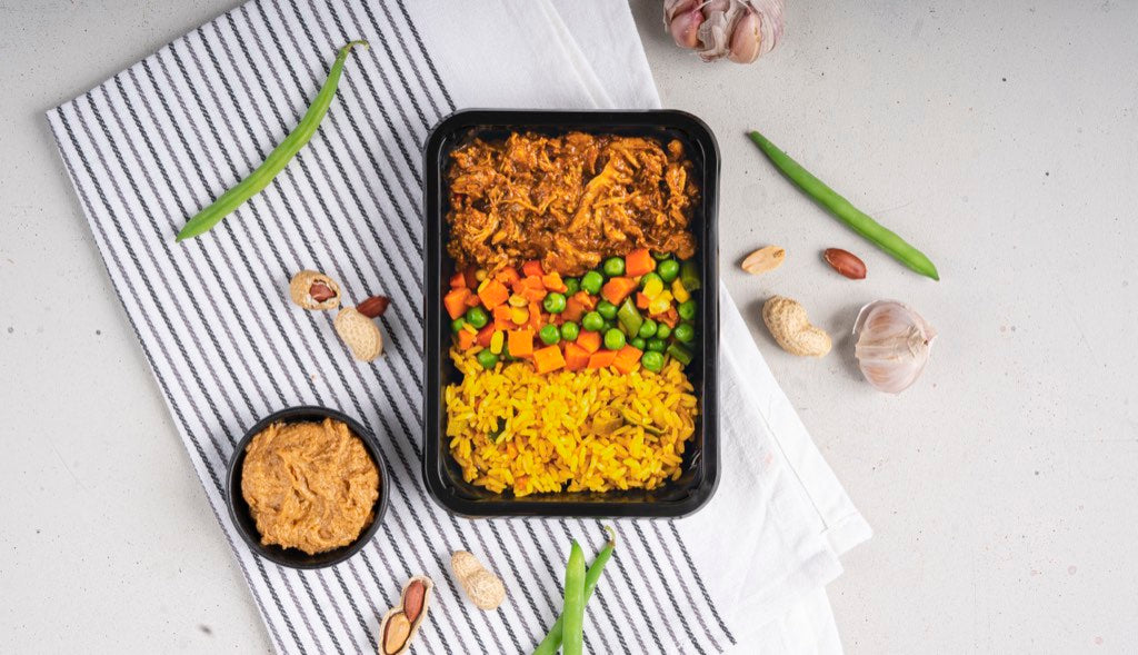 Nasi goreng met kip saté